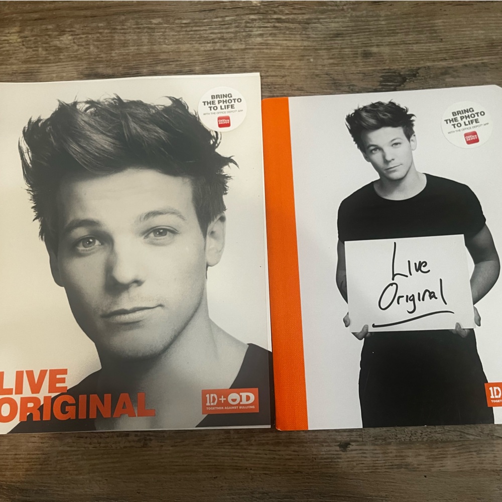 One Direction Louis Tomlinson Live Original NoteBook Set